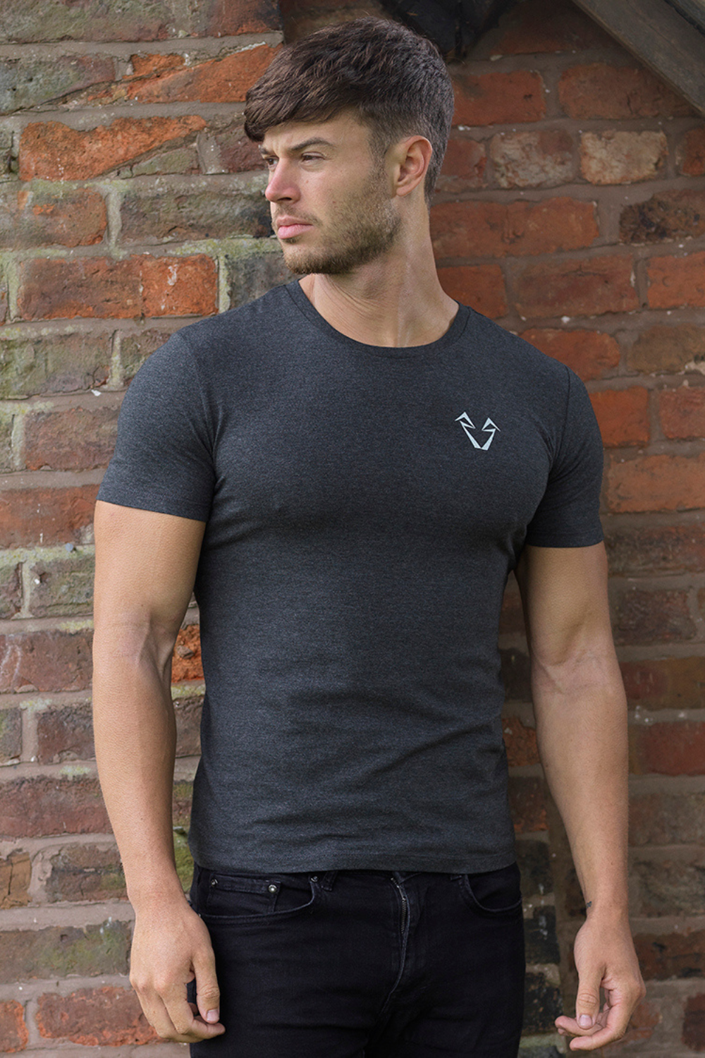 Power Organic Cotton T-Shirt - Dark Heather Grey