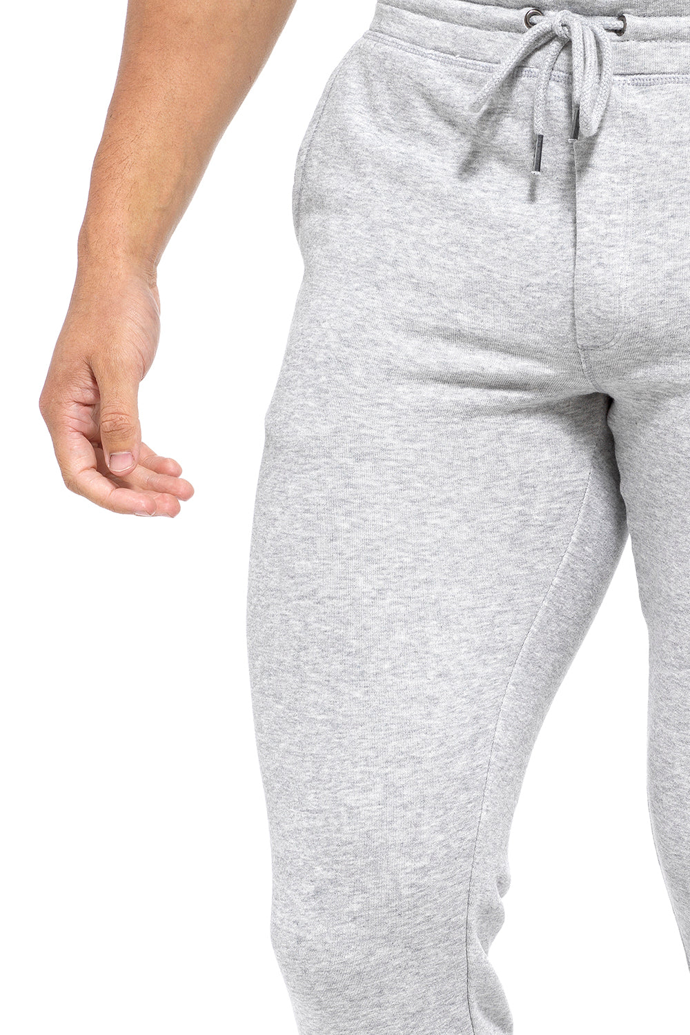 Mens Muscle Fit Grey Joggers