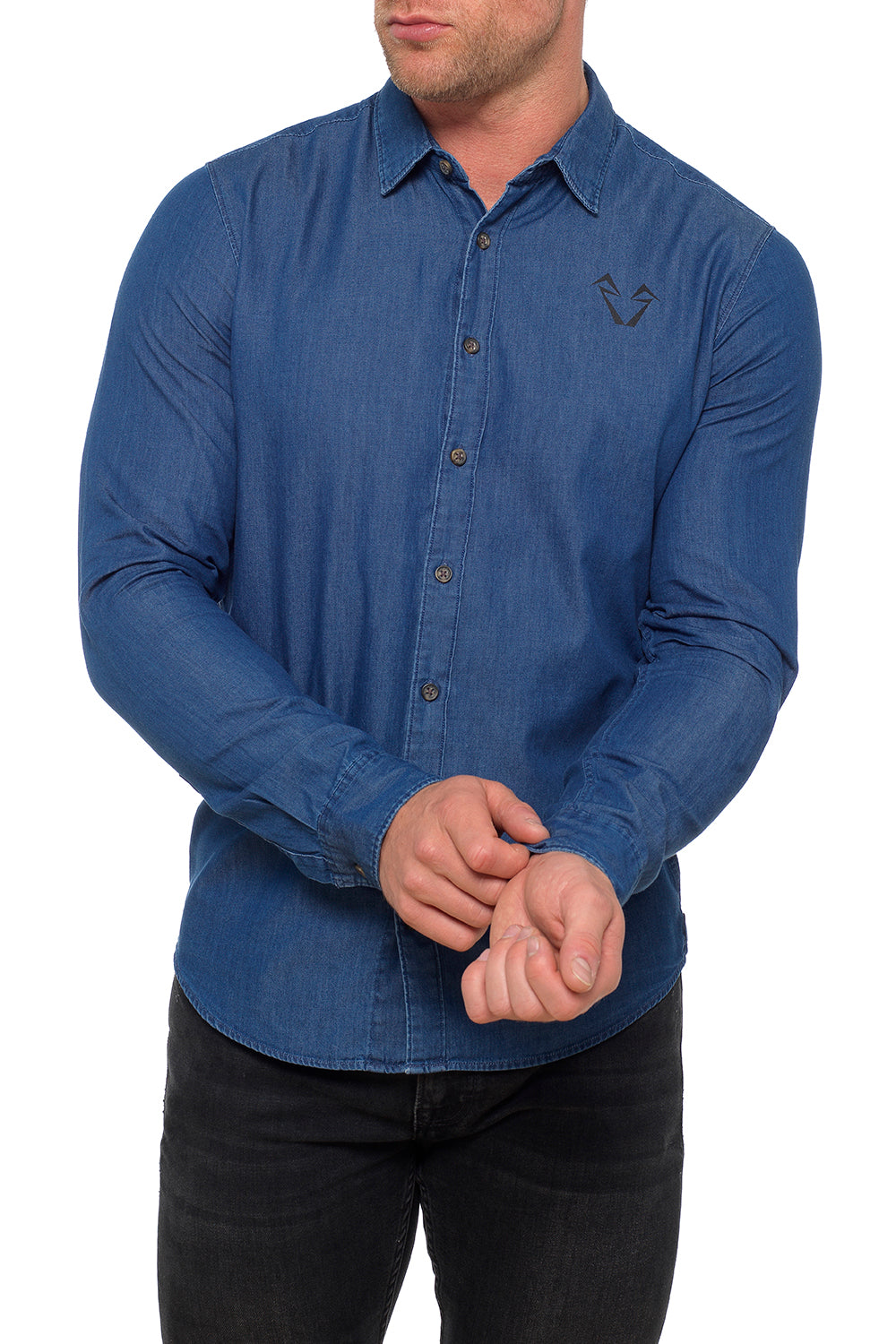 Mens Denim Muscle Fit Shirts