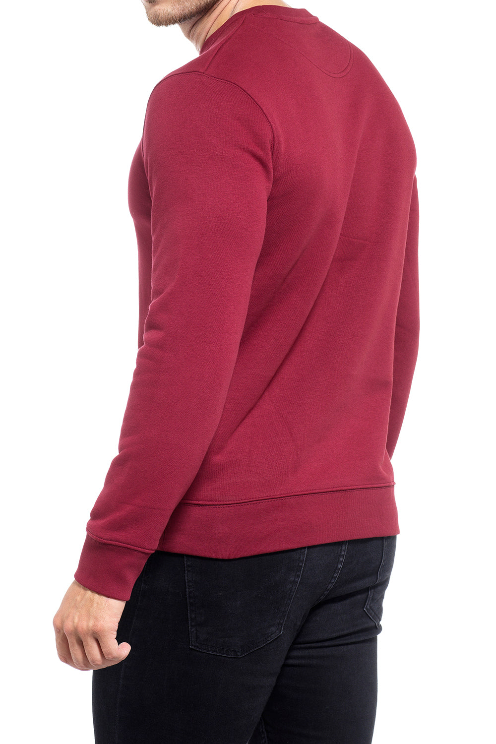 Muscle Fit Burgundy Sweatshirt