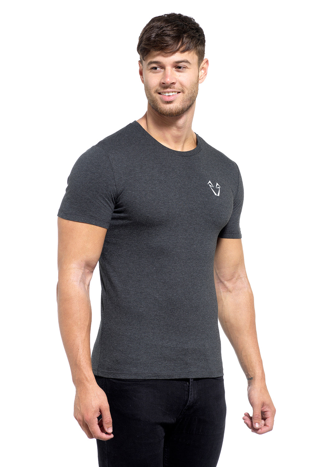 Power Organic Cotton T-Shirt - Dark Heather Grey