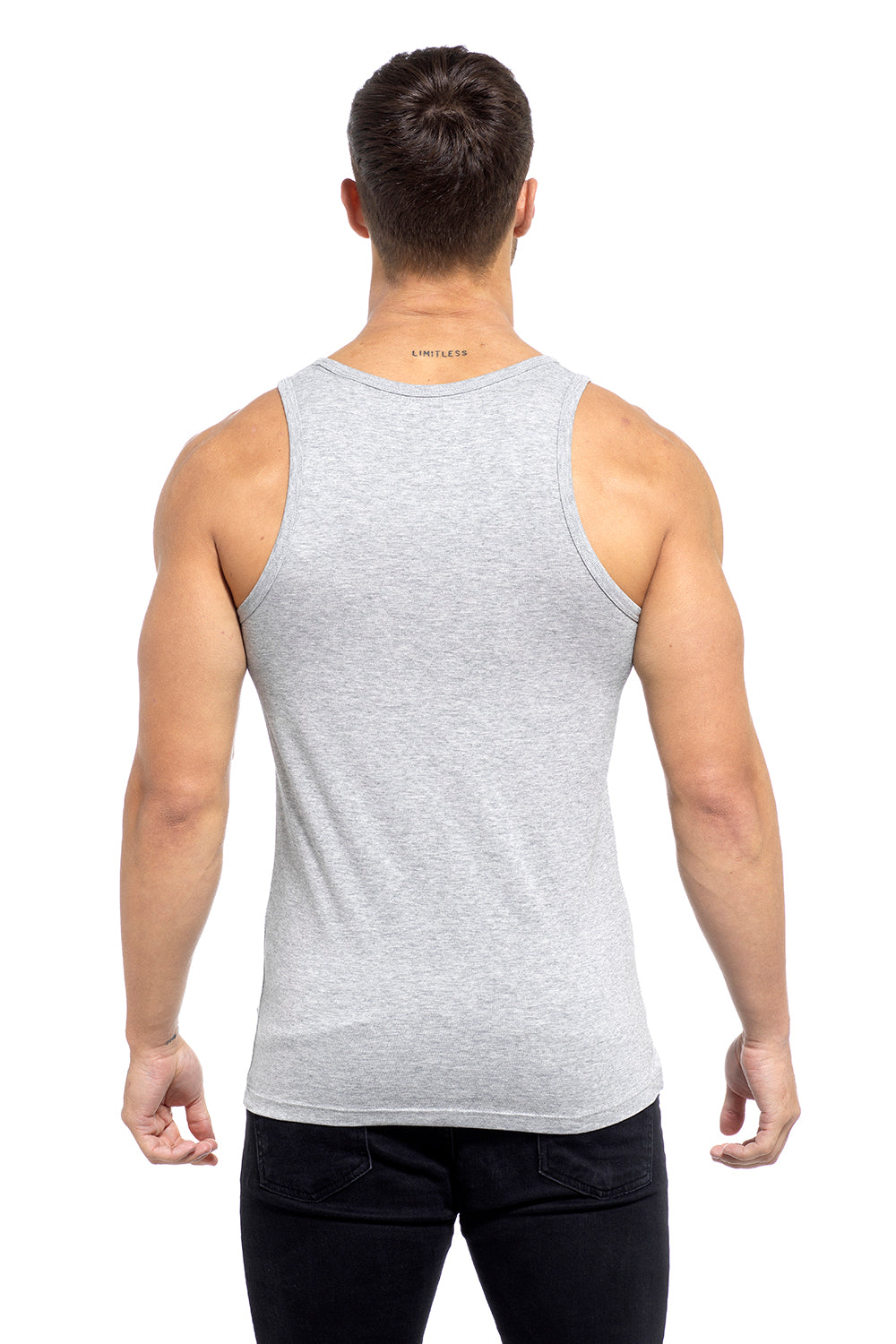 Grey Muscle Fit T Shirts