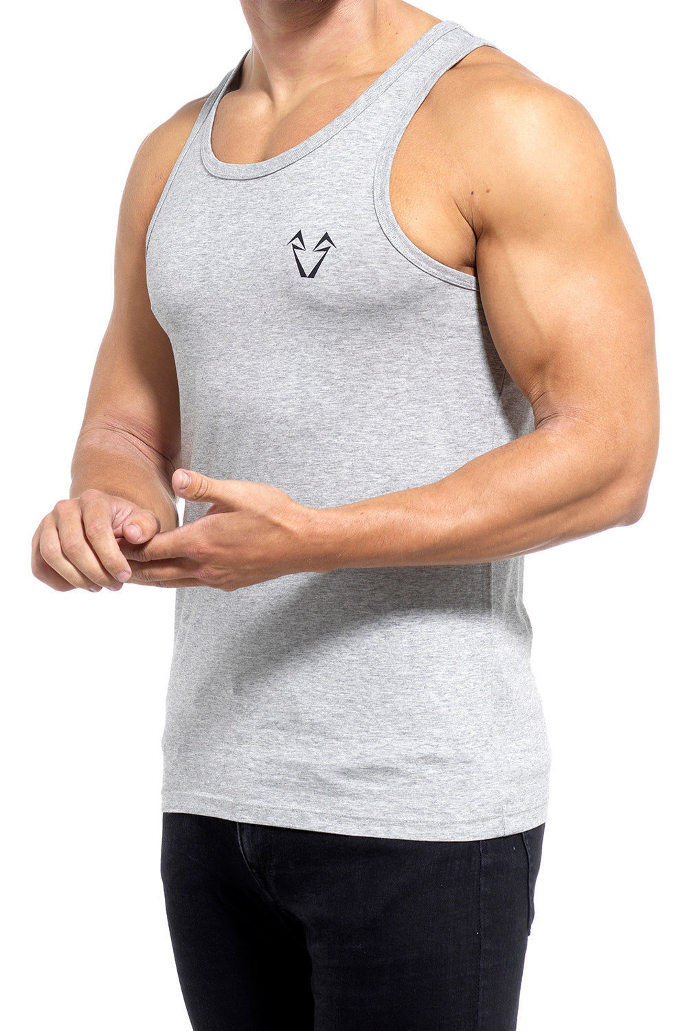 Muscle Fit Grey Tees