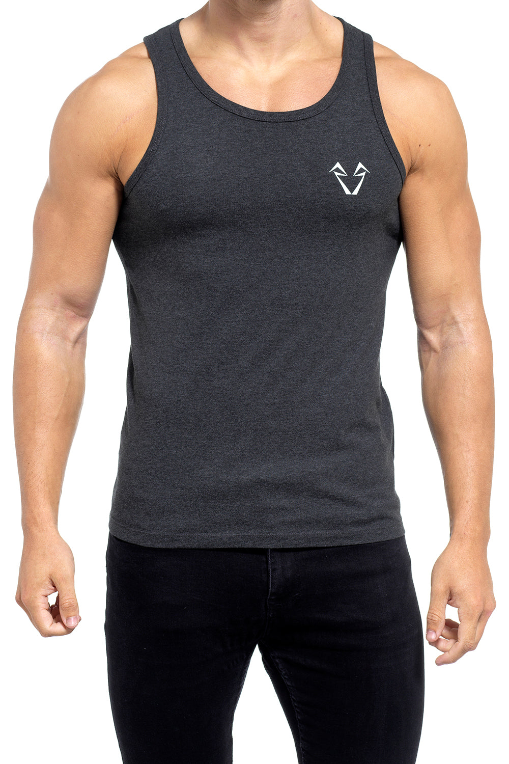 Mens Muscle Fit Grey Vest