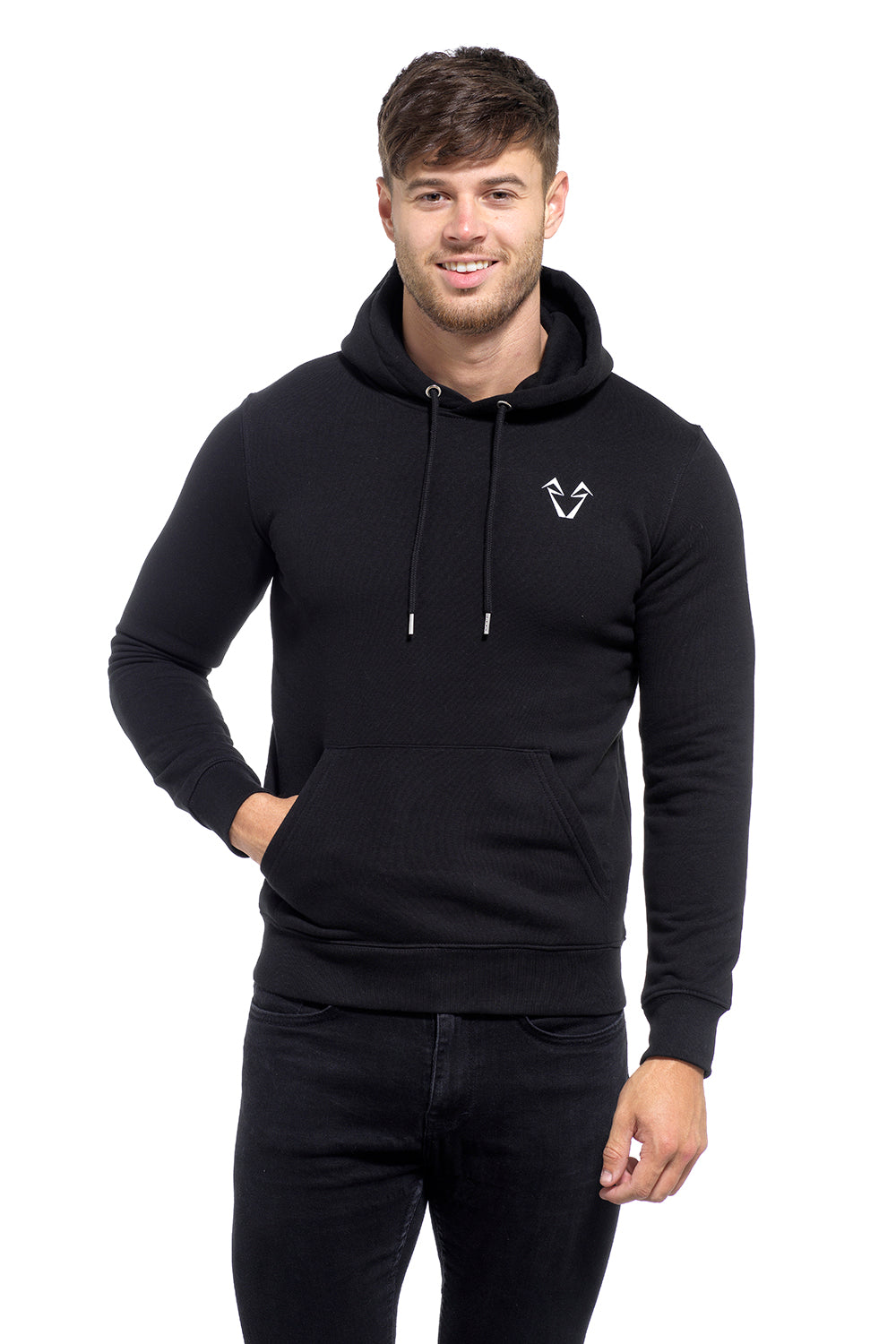 Mens Muscle Fit Black hoodies