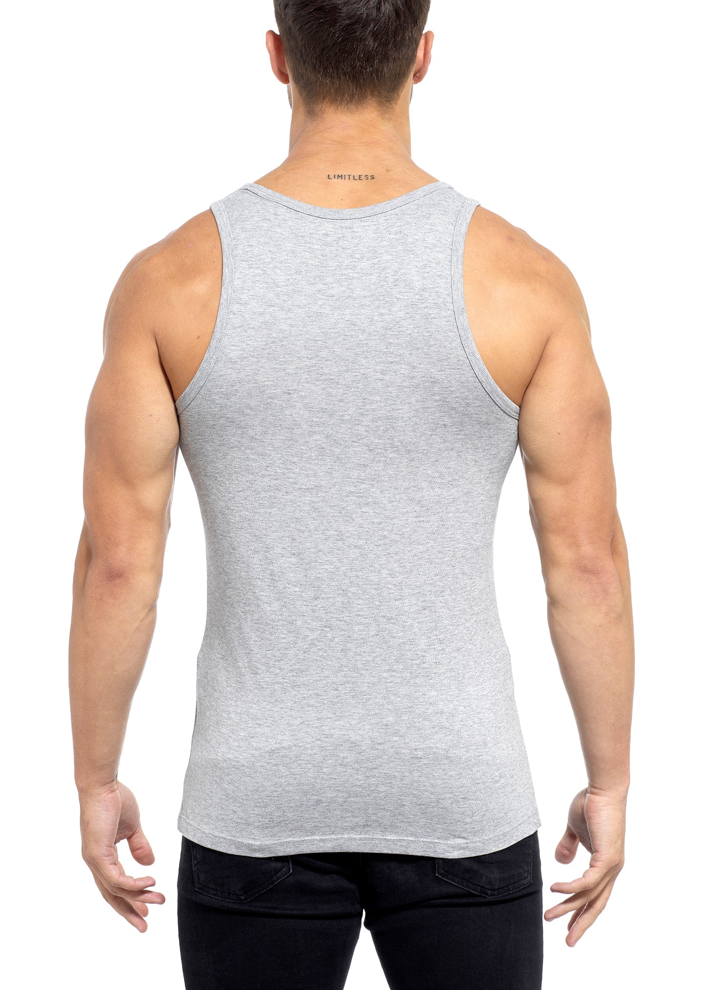 Grey Muscle Fit T Shirts