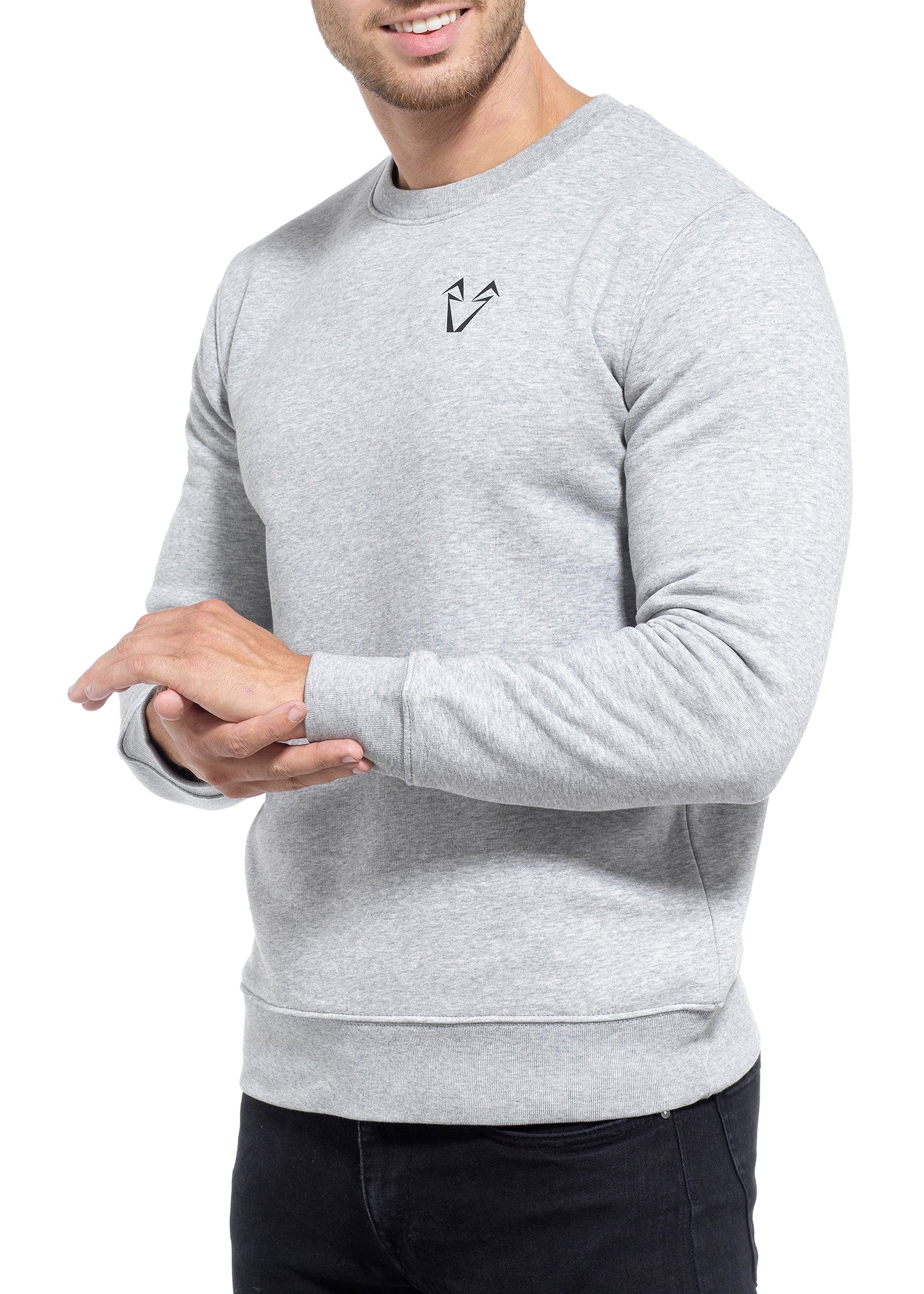 Muscle Fit Grey Jumper