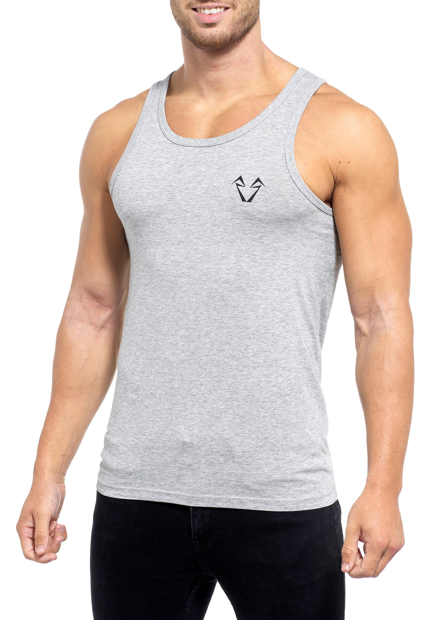Muscle Fit Grey T Shirts