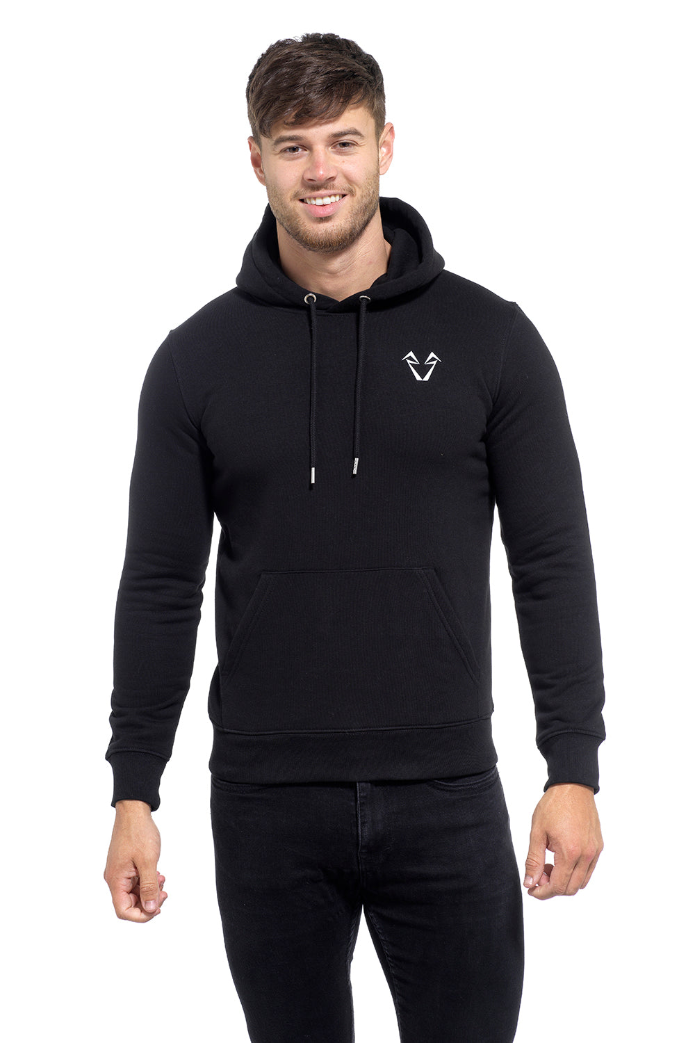 Mens Muscle Fit Black hoodies