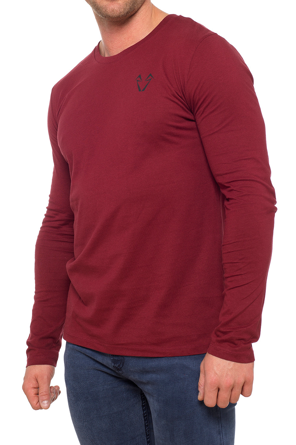 Muscle Fit Burgundy T Shirts