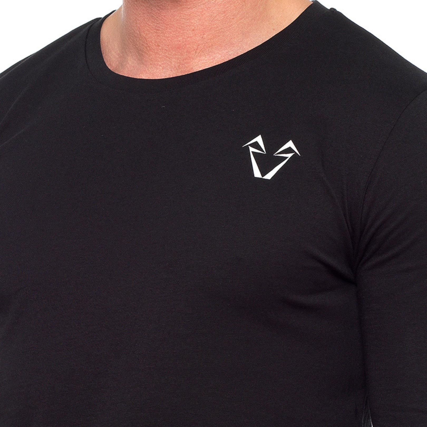 Instinct Muscle Fit Long Sleeve T Shirt - Black