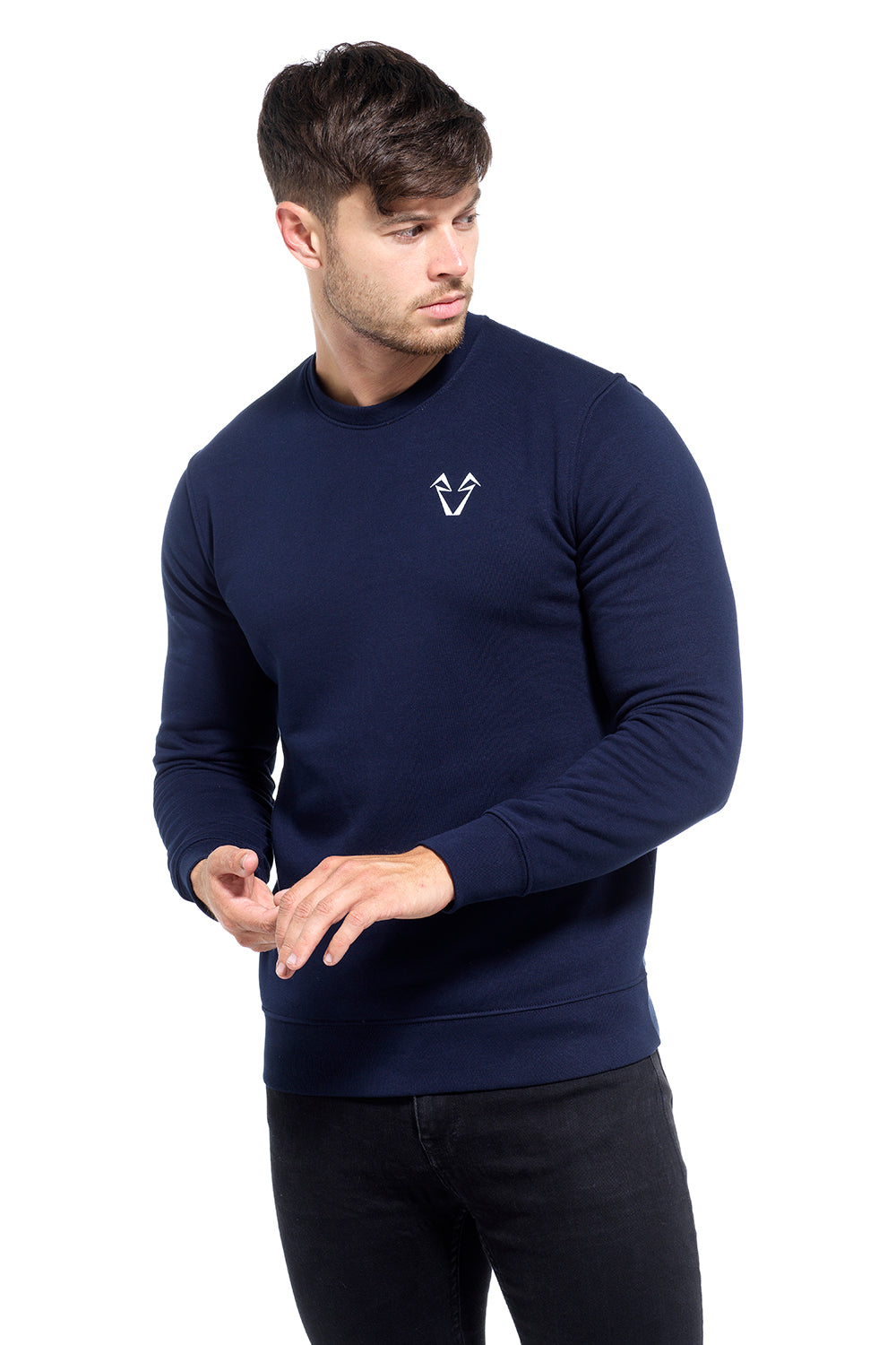 Muscle Fit Navy Sweatshirt