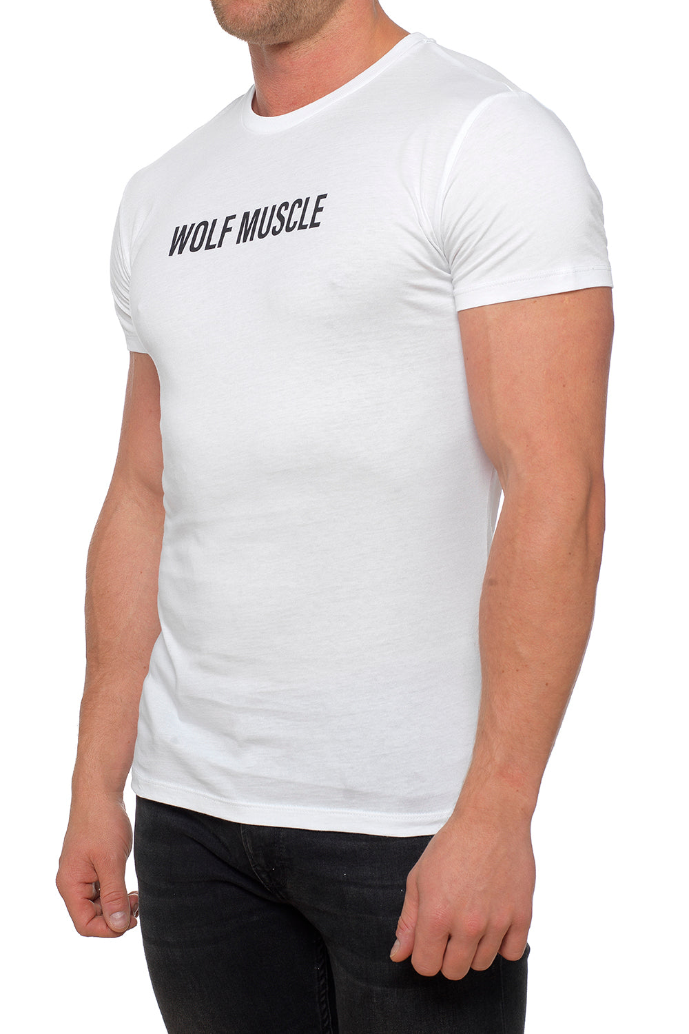 Mens Muscle Fit T Shirt White