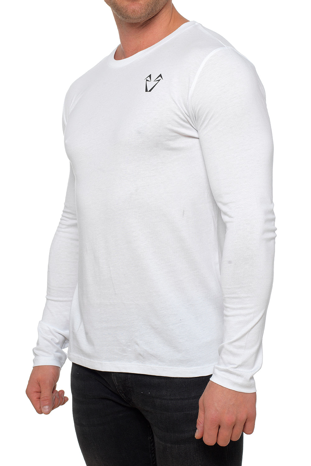 Mens white fitted T Shirt