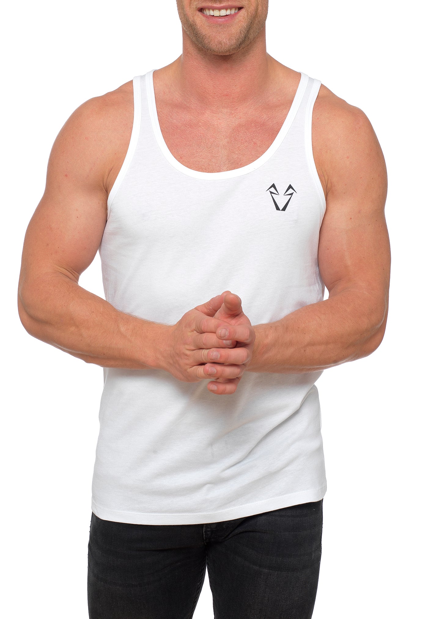 Muscle Fit White Vests