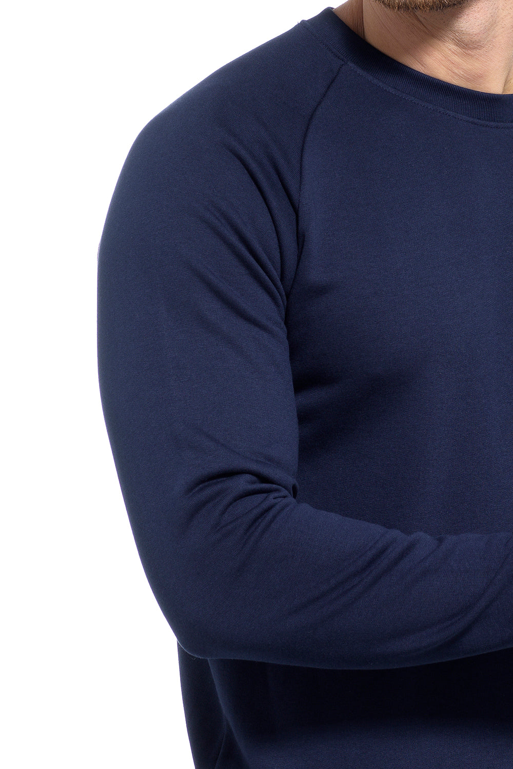 Muscle Fit Sweatshirt in Navy