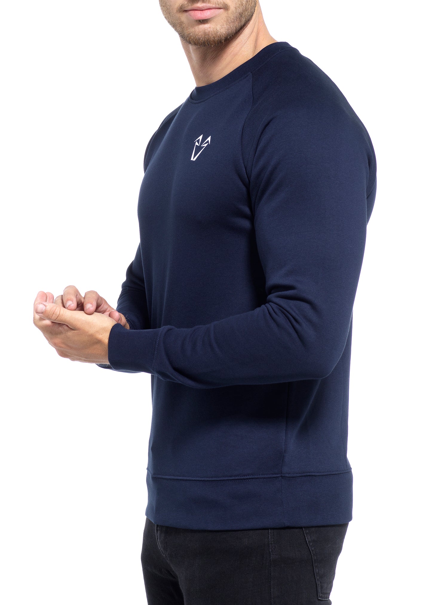Mens Muscle Fit Navy Sweatshirts