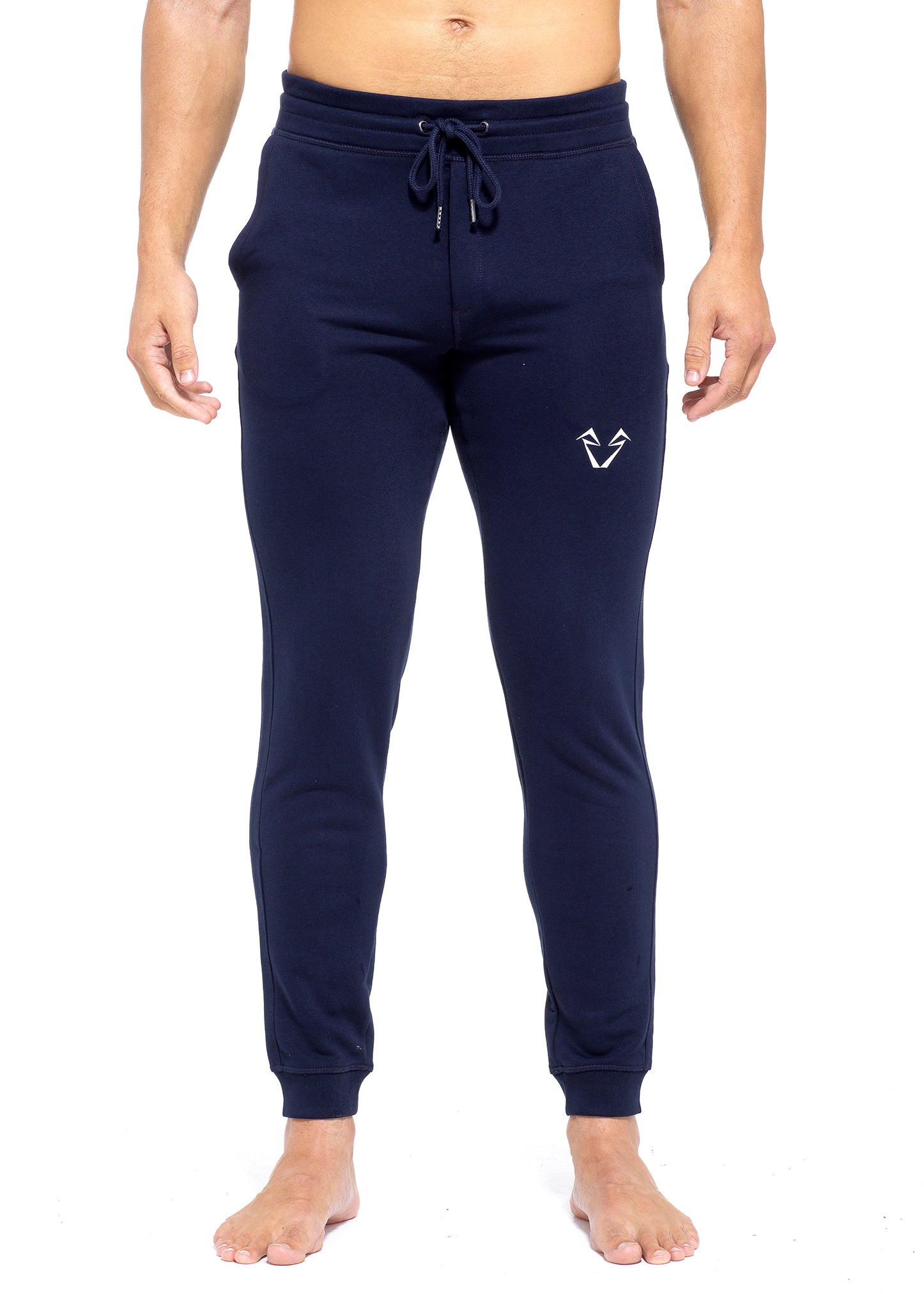Muscle Fit Jogger Pants in Navy