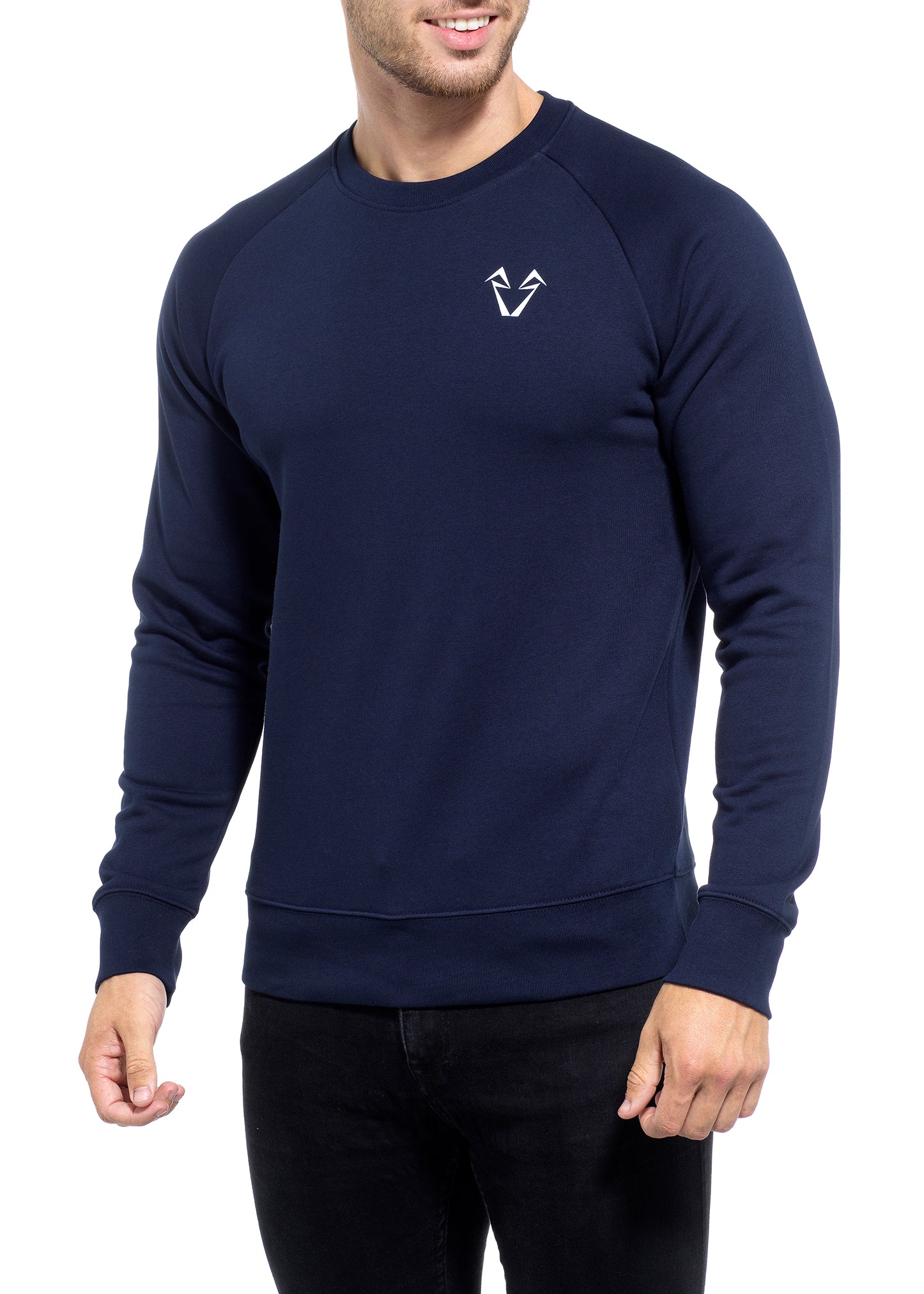 Muscle Fit Sweatshirt in Navy