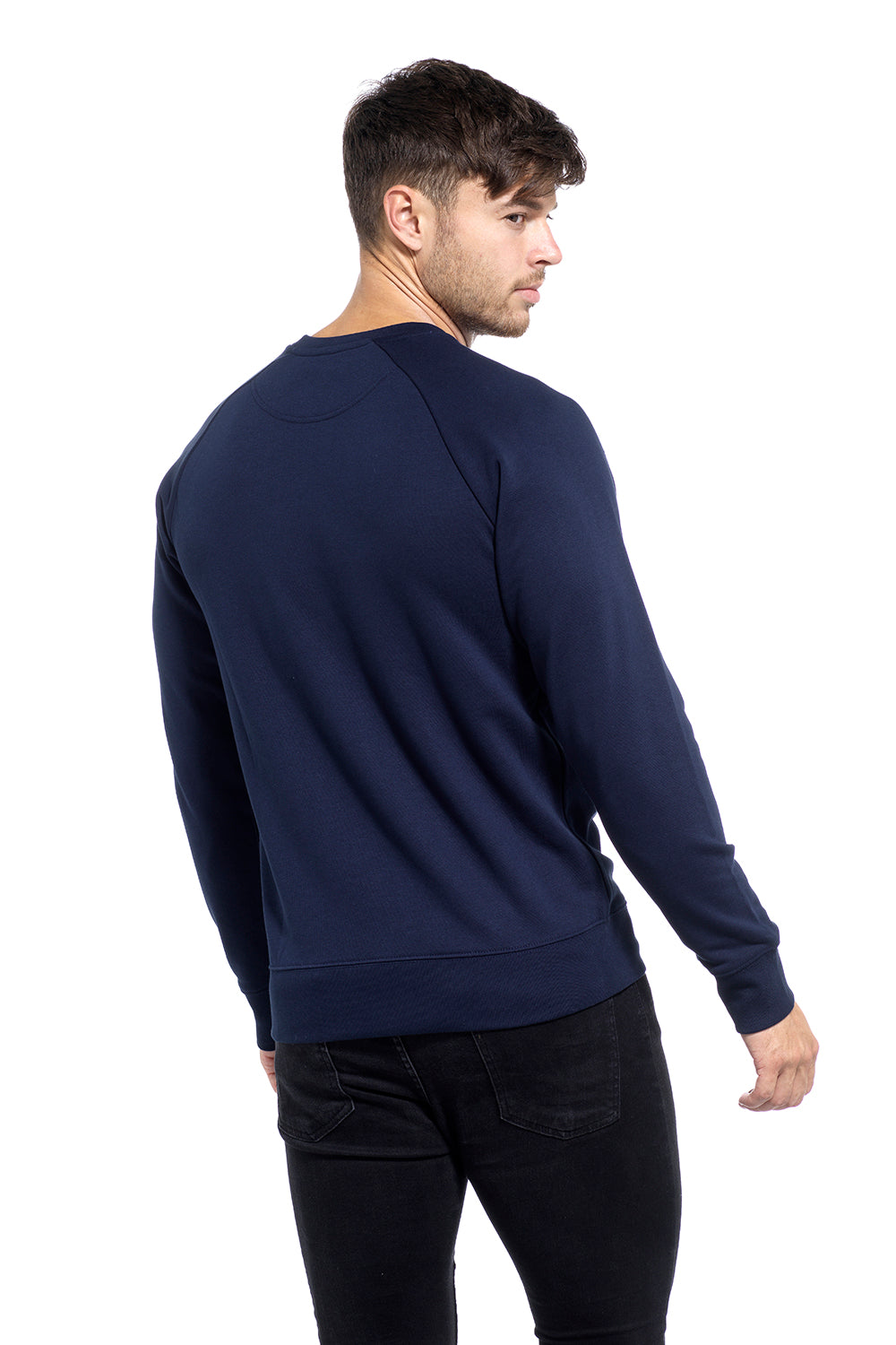 Mens Muscle Fit Navy Sweatshirts