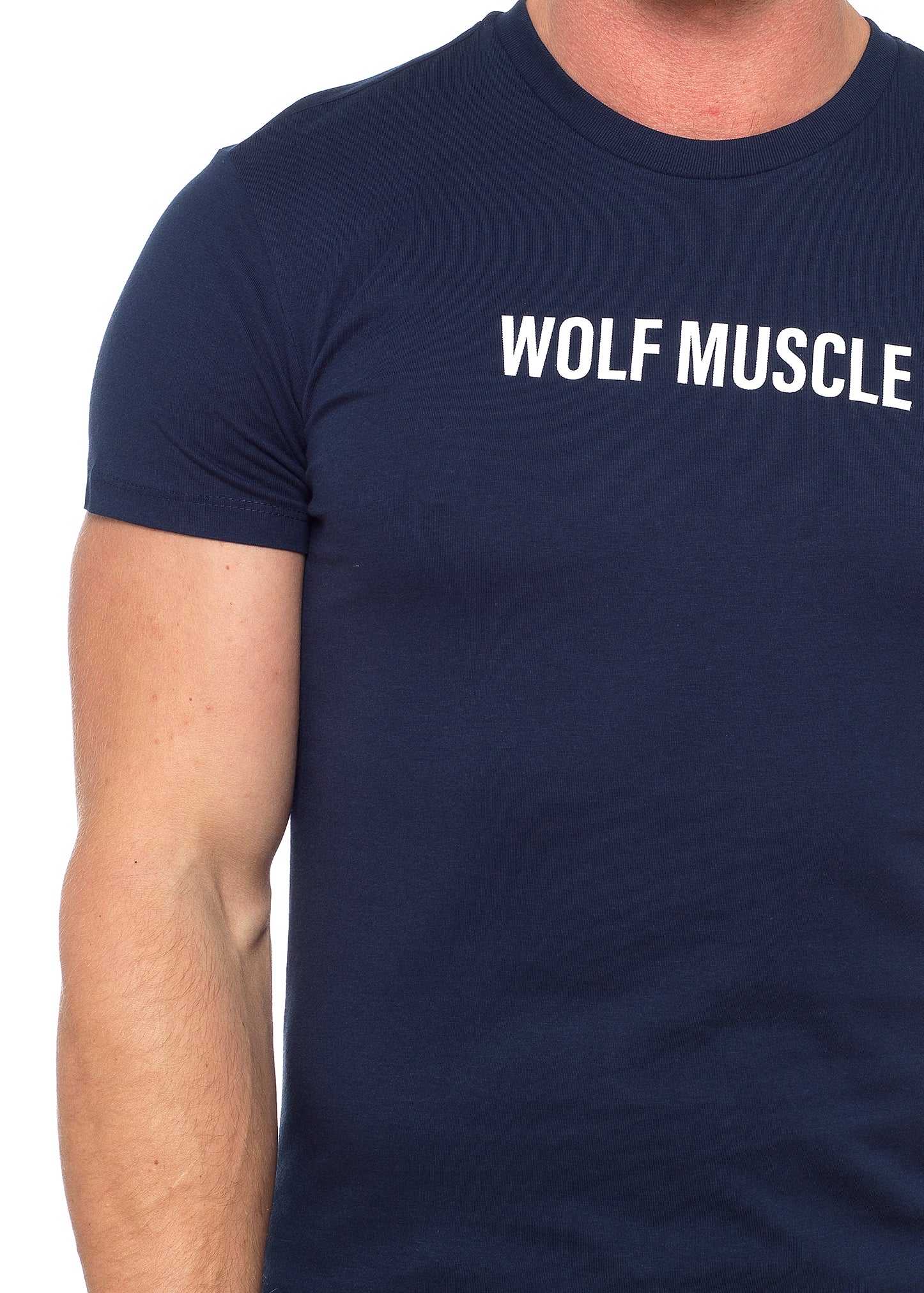Mens Muscle Fit Navy T Shirts