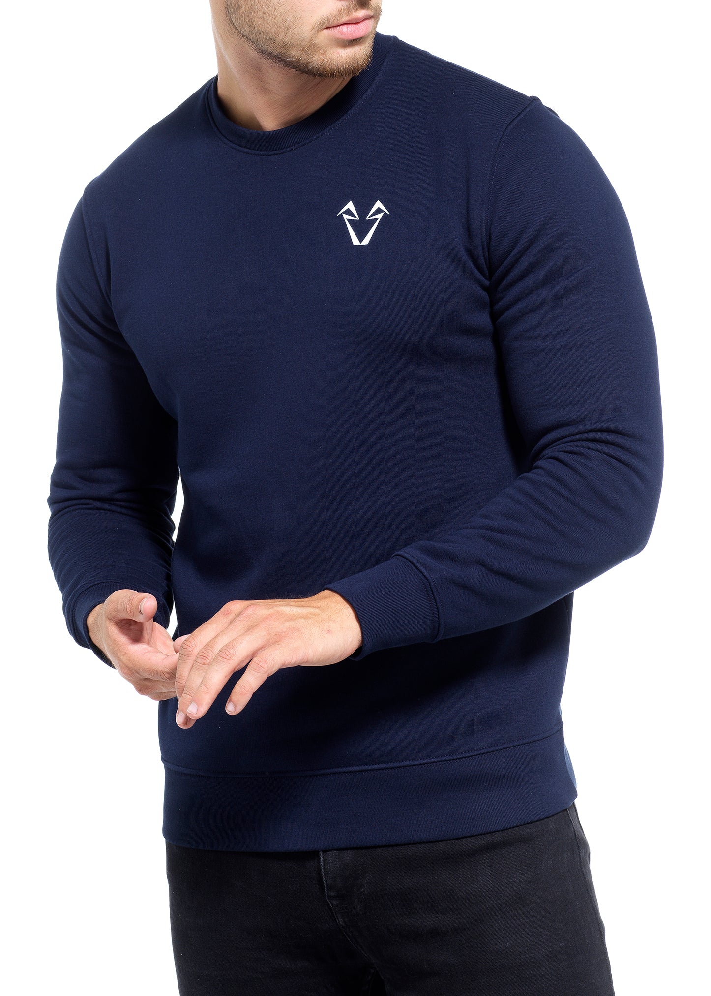 Muscle Fit Navy Sweatshirt