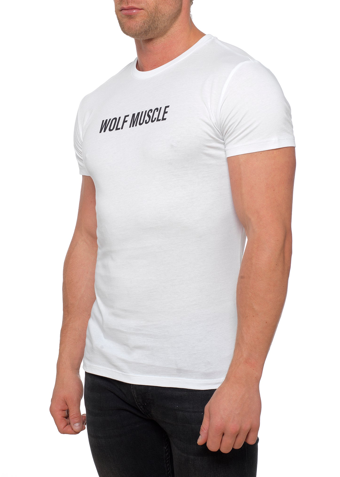 Mens Muscle Fit T Shirt White