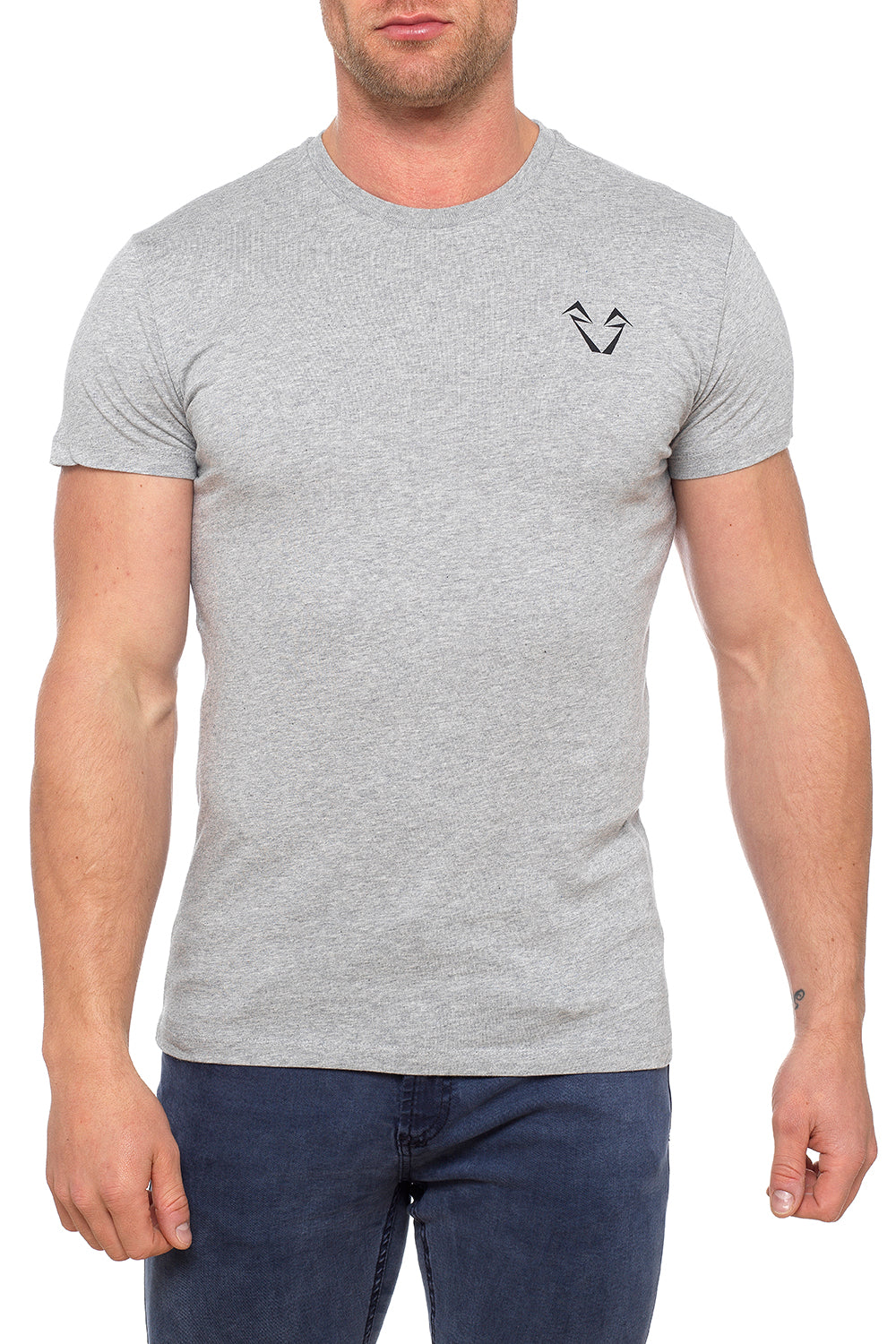 Power Muscle Fit T Shirt - Heather Grey