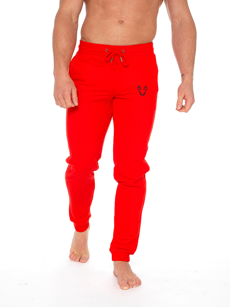 Muscle Fit Jogger in Red